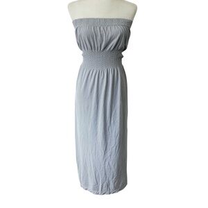 Lark & Grey Striped Strapless Maxi Dress Size S / M